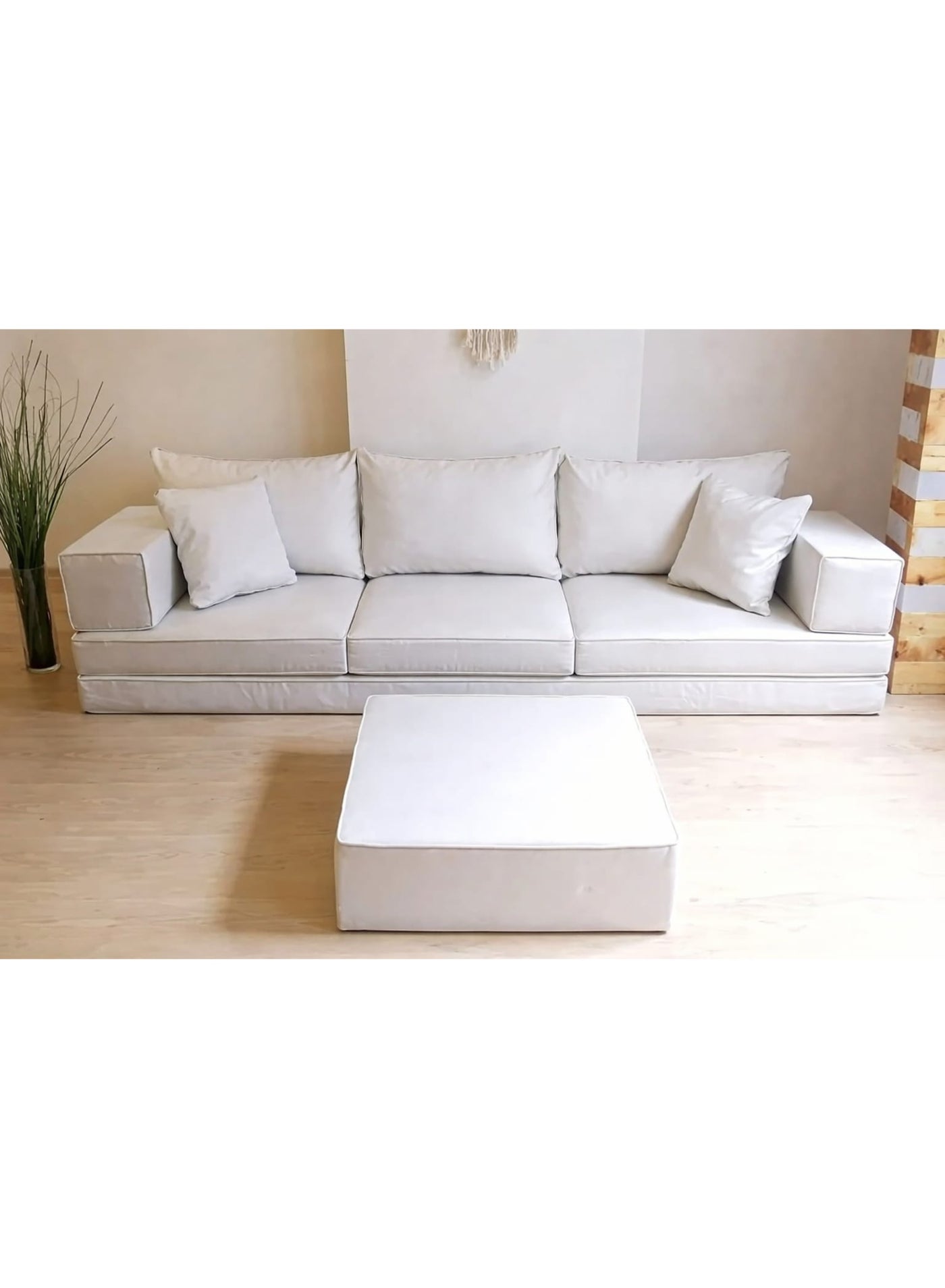 New Traditional Arabic Majlis Floor Sofa Set 1. 3-Seater xboat